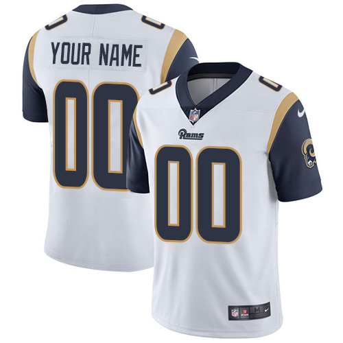 Nike Los Angeles Rams Customized White Stitched Vapor Untouchable Limited Youth NFL Jersey - Click Image to Close