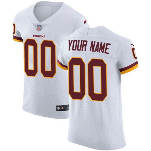 Nike Washington Redskins Customized White Stitched Vapor Untouchable Elite Men's NFL Jersey