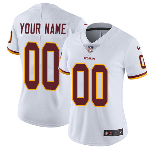 Nike Washington Redskins Customized White Stitched Vapor Untouchable Limited Women's NFL Jersey