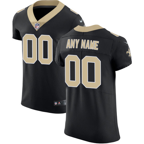 Nike New Orleans Saints Customized Black Team Color Stitched Vapor Untouchable Elite Men's NFL Jersey - Click Image to Close