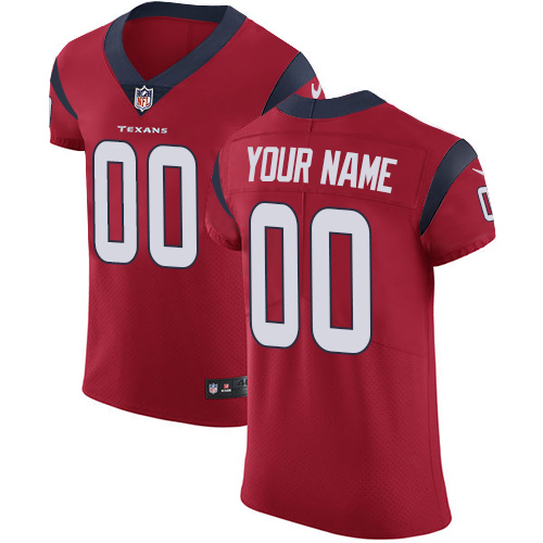 Nike Houston Texans Customized Red Alternate Stitched Vapor Untouchable Elite Men's NFL Jersey - Click Image to Close