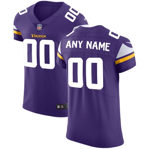 Nike Minnesota Vikings Customized Purple Team Color Stitched Vapor Untouchable Elite Men's NFL Jersey - Click Image to Close