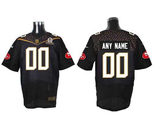 Nike San Francisco 49ers Customized Black 2016 Pro Bowl Men's Stitched NFL Elite Jersey