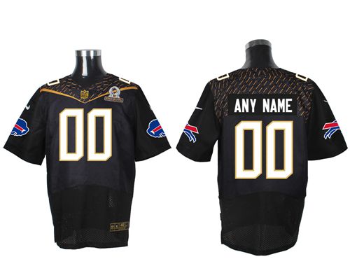 Nike Buffalo Bills Customized Black 2016 Pro Bowl Men's Stitched NFL Elite Jersey