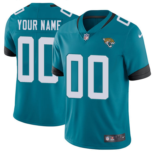 Nike Jacksonville Jaguars Customized Teal Green Team Color Stitched Vapor Untouchable Limited Men's NFL Jersey - Click Image to Close