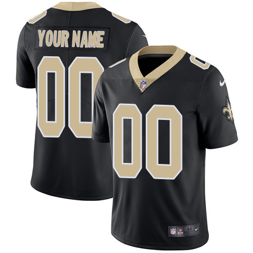 Nike New Orleans Saints Customized Black Team Color Stitched Vapor Untouchable Limited Men's NFL Jersey - Click Image to Close