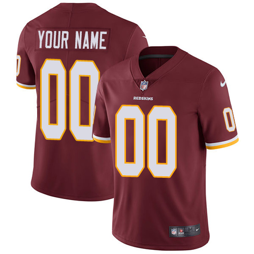 Nike Washington Redskins Customized Burgundy Red Team Color Stitched Vapor Untouchable Limited Men's NFL Jersey - Click Image to Close