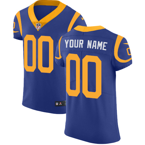 Nike Los Angeles Rams Customized Royal Blue Alternate Stitched Vapor Untouchable Elite Men's NFL Jersey - Click Image to Close