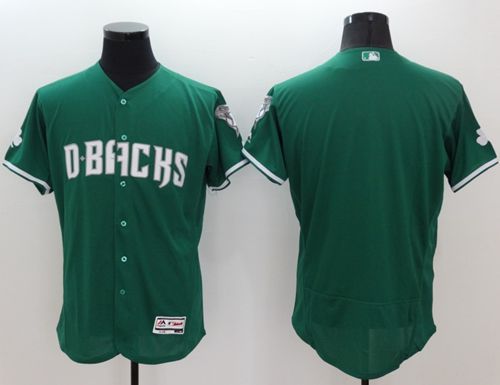 Diamondbacks Blank Green Celtic Flexbase Authentic Collection Stitched MLB Jersey