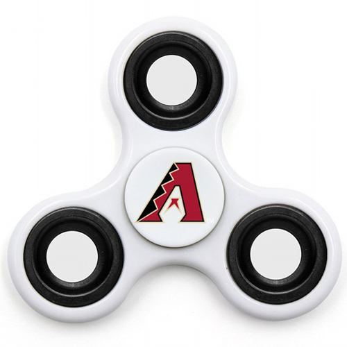 MLB Arizona Diamondbacks 3 Way Fidget Spinner I62 - White - Click Image to Close