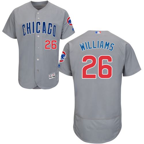 Cubs #26 Billy Williams Grey Flexbase Authentic Collection Road Stitched MLB Jersey - Click Image to Close