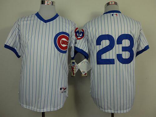 Cubs #23 Ryne Sandberg White 1988 Turn Back The Clock Stitched MLB Jersey