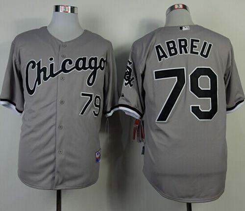 White Sox #79 Jose Abreu Grey Cool Base Stitched MLB Jersey