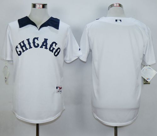 White Sox Blank White 1976 Turn Back The Clock Stitched MLB Jersey