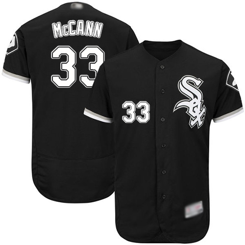 White Sox #33 James McCann Black Flexbase Authentic Collection Stitched Baseball Jersey - Click Image to Close