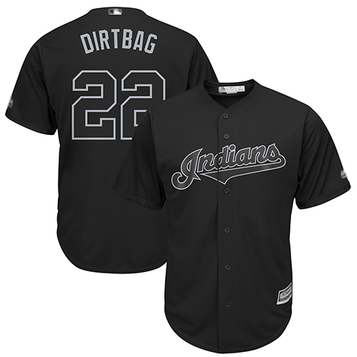 Indians #22 Jason Kipnis Black "Dirtbag" Players Weekend Cool Base Stitched Baseball Jersey - Click Image to Close