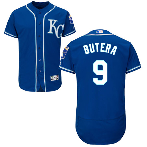 Royals #9 Drew Butera Royal Blue Flexbase Authentic Collection Stitched MLB Jersey