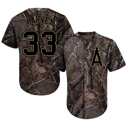 Angels of Anaheim #33 Matt Harvey Camo Realtree Collection Cool Base Stitched MLB Jersey