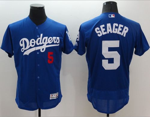 Dodgers #5 Corey Seager Blue Flexbase Authentic Collection Stitched MLB Jersey