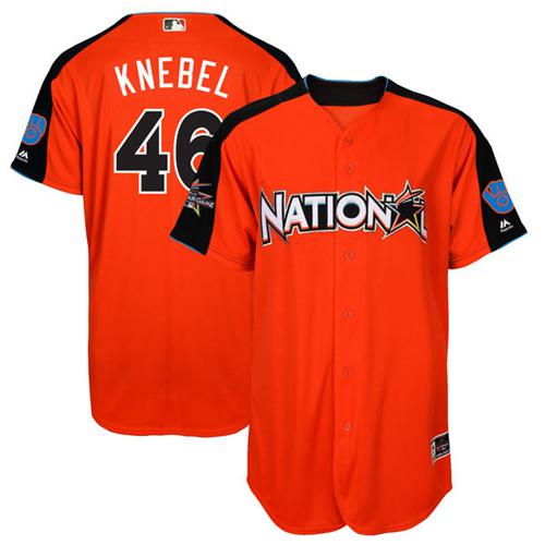 Brewers #46 Corey Knebel Orange 2017 All-Star National League Stitched MLB Jersey