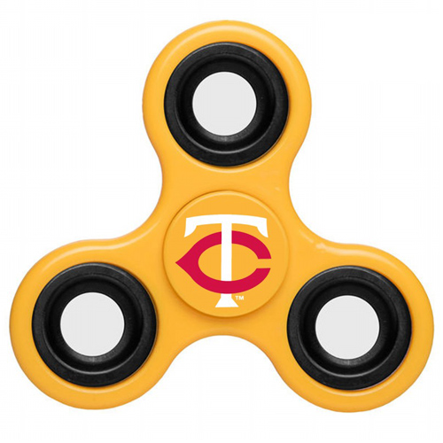 MLB Minnesota Twins 3 Way Fidget Spinner D40 - Yellow