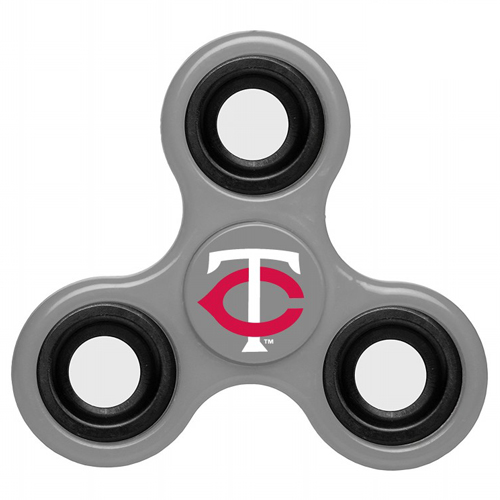 MLB Minnesota Twins 3 Way Fidget Spinner G40 - Gray