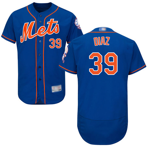 Mets #39 Edwin Diaz Blue Flexbase Authentic Collection Stitched MLB Jersey