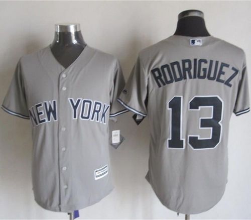 Yankees #13 Alex Rodriguez Grey New Cool Base Stitched MLB Jersey - Click Image to Close