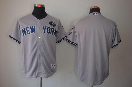 Yankees Blank Grey GMS "The Boss" Stitched MLB Jersey