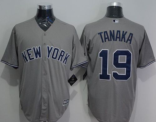 Yankees #19 Masahiro Tanaka Grey New Cool Base Stitched MLB Jersey - Click Image to Close