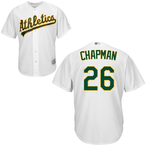 Athletics #26 Matt Chapman White New Cool Base Stitched MLB Jersey