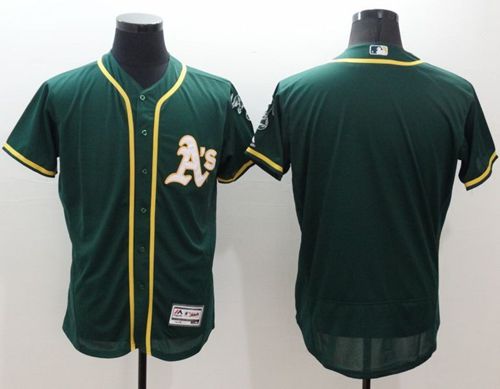 Athletics Blank Green Flexbase Authentic Collection Stitched MLB Jersey