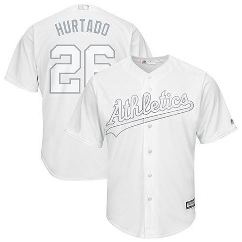 Athletics #26 Matt Chapman White "Hurtado" Players Weekend Cool Base Stitched Baseball Jersey - Click Image to Close