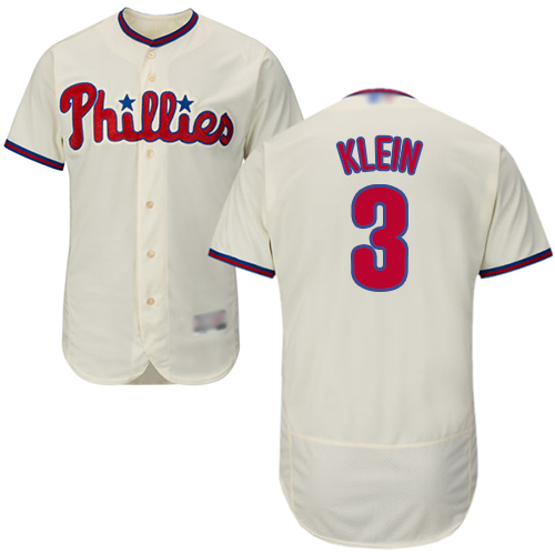 Phillies #3 Chuck Klein Cream Flexbase Authentic Collection Stitched MLB Jersey