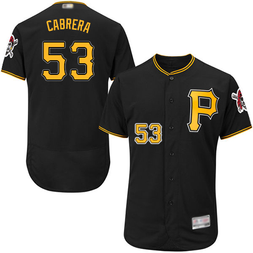 Pirates #53 Melky Cabrera Black Flexbase Authentic Collection Stitched MLB Jersey - Click Image to Close