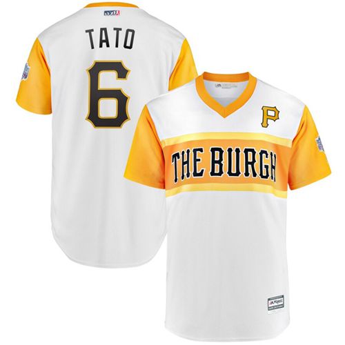 Pirates #6 Starling Marte Camo "Tato" 2019 Little League Classic Stitched Baseball Jersey - Click Image to Close