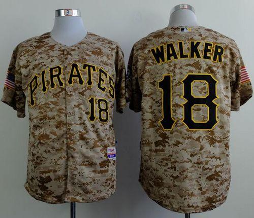 Pirates #18 Neil Walker Camo Alternate Cool Base Stitched MLB Jersey