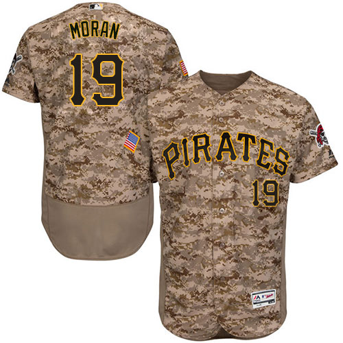 Pirates #19 Colin Moran Camo Flexbase Authentic Collection Stitched MLB Jersey