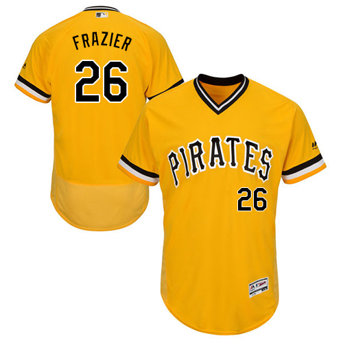 Pirates #26 Adam Frazier Gold Flexbase Authentic Collection Stitched MLB Jersey - Click Image to Close