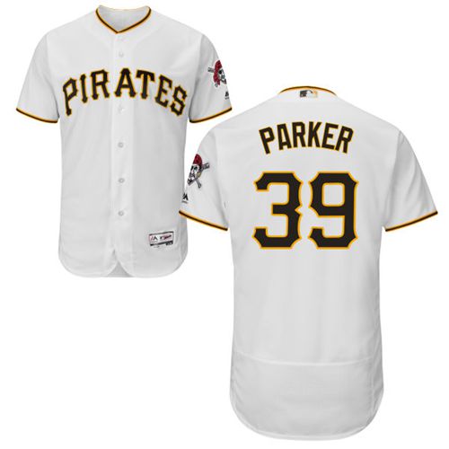 Pirates #39 Dave Parker White Flexbase Authentic Collection Stitched MLB Jersey