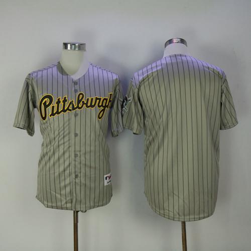 Pirates Blank Grey Strip 1997 Turn Back The Clock Stitched MLB Jersey