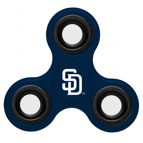 MLB San Diego Padres 3 Way Fidget Spinner B61 - Navy - Click Image to Close