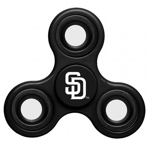 MLB San Diego Padres 3 Way Fidget Spinner C61 - Black - Click Image to Close