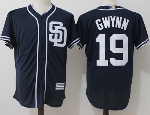 Padres #19 Tony Gwynn Navy Blue New Cool Base Stitched MLB Jersey - Click Image to Close