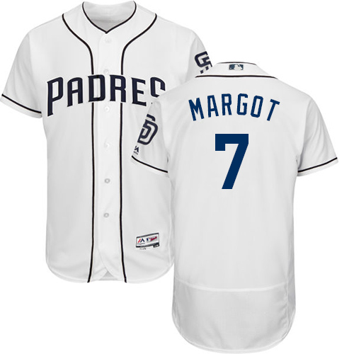 Padres #7 Manuel Margot White Flexbase Authentic Collection Stitched MLB Jersey