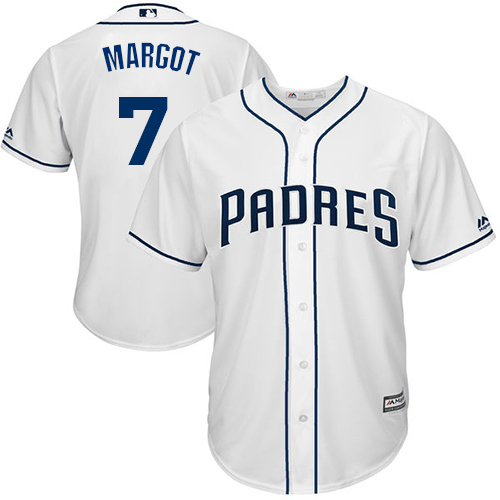 Padres #7 Manuel Margot White New Cool Base Stitched MLB Jersey