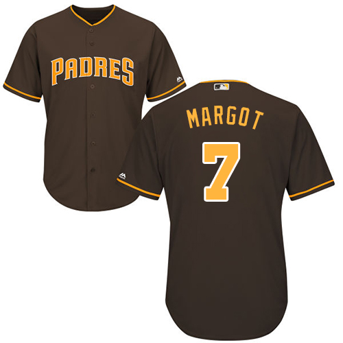 Padres #7 Manuel Margot Brown New Cool Base Stitched MLB Jersey