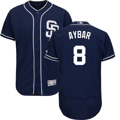 Padres #8 Erick Aybar Navy Blue Flexbase Authentic Collection Stitched MLB Jersey