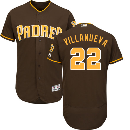 Padres #22 Christian Villanueva Brown Flexbase Authentic Collection Stitched MLB Jersey