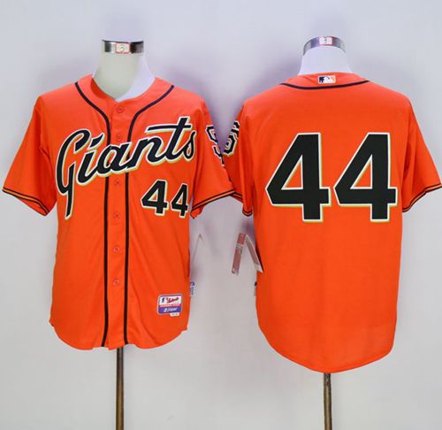 Giants #44 Willie McCovey Orange Cool Base Stitched MLB Jersey